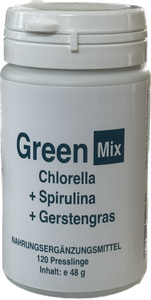 Green Mix: Cholrella, Spiulina + Gerstengras im 3er Pack