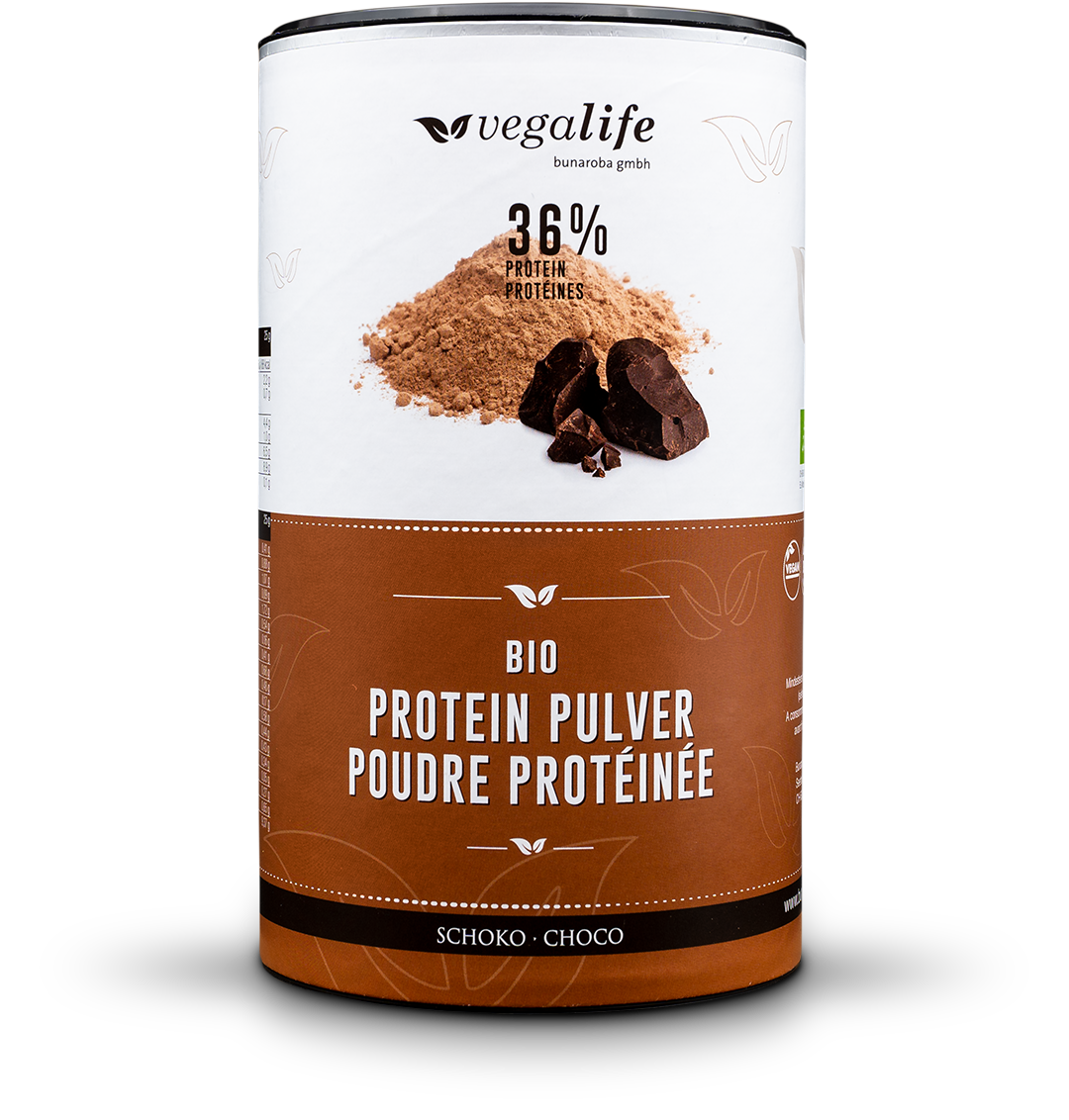Veganes Proteinpulver mit 36% Protein Schoko