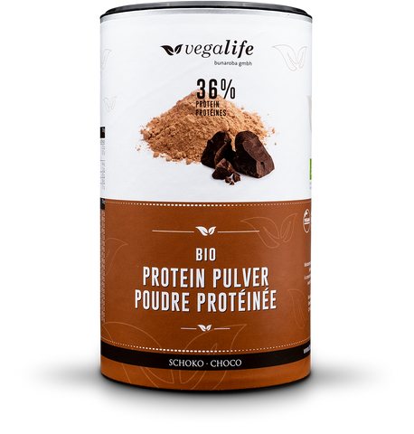 Veganes Proteinpulver mit 36% Protein Schoko