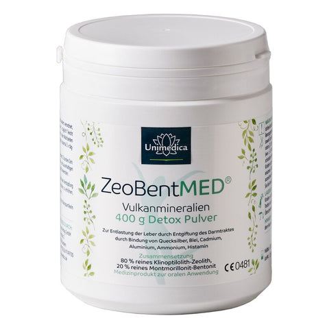 ZeoBent Med® Detox Pulver mit Zeolith und Bentonit - 400 g