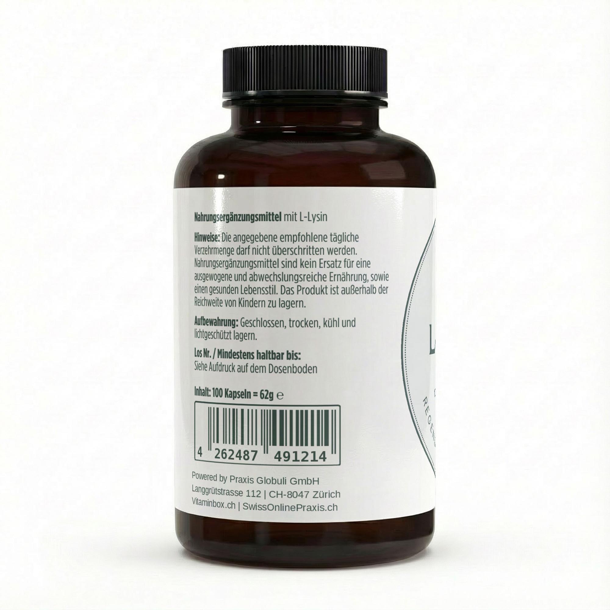 L-Lysin 100 Kapseln – Ansicht 3