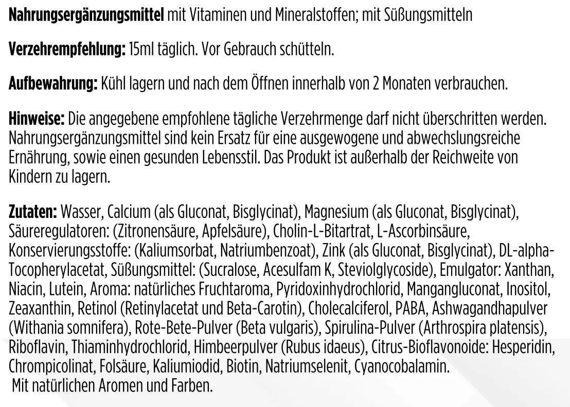Multivitamin + Mineral Shots 500ml – Ansicht 5