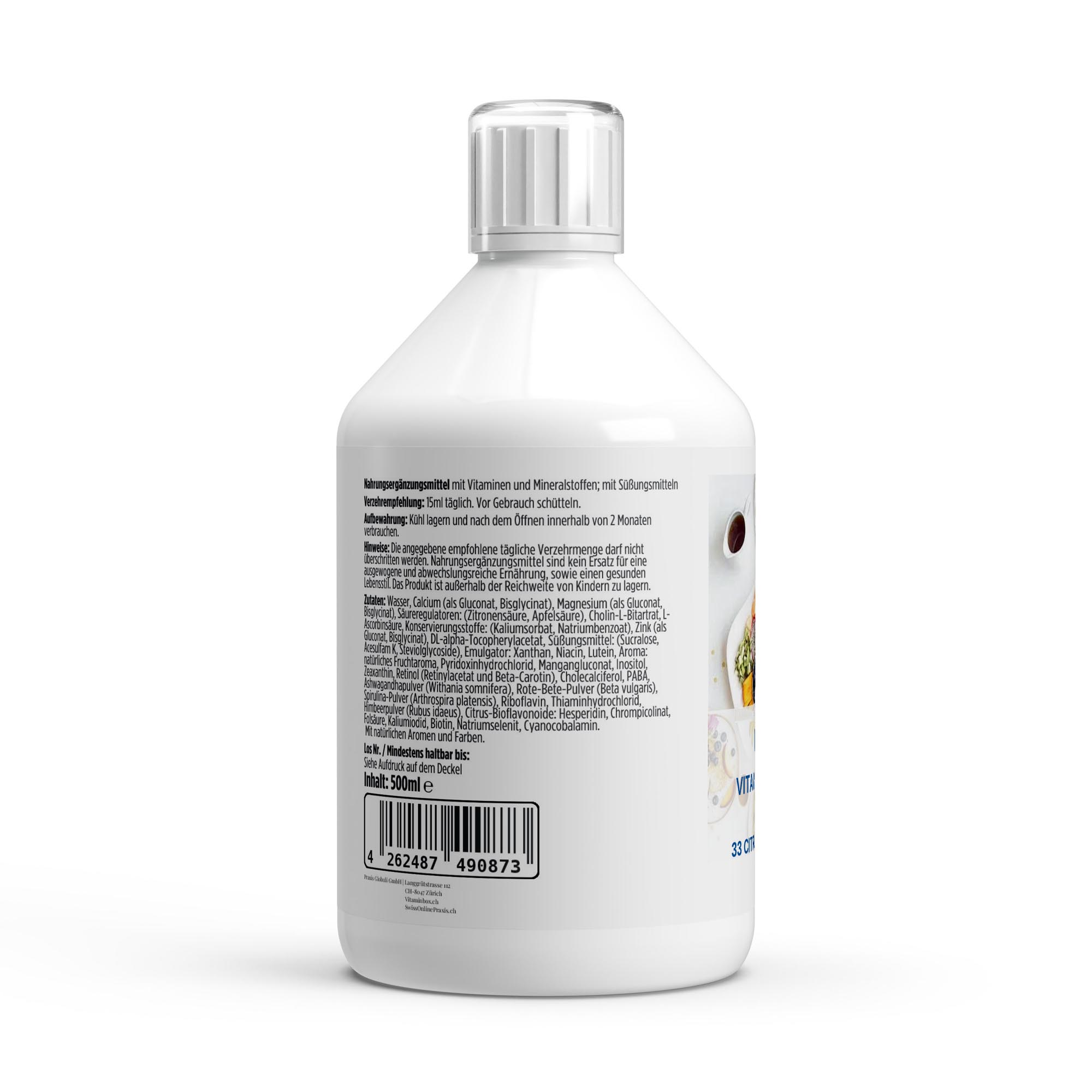 Multivitamin + Mineral Shots 500ml – Ansicht 2