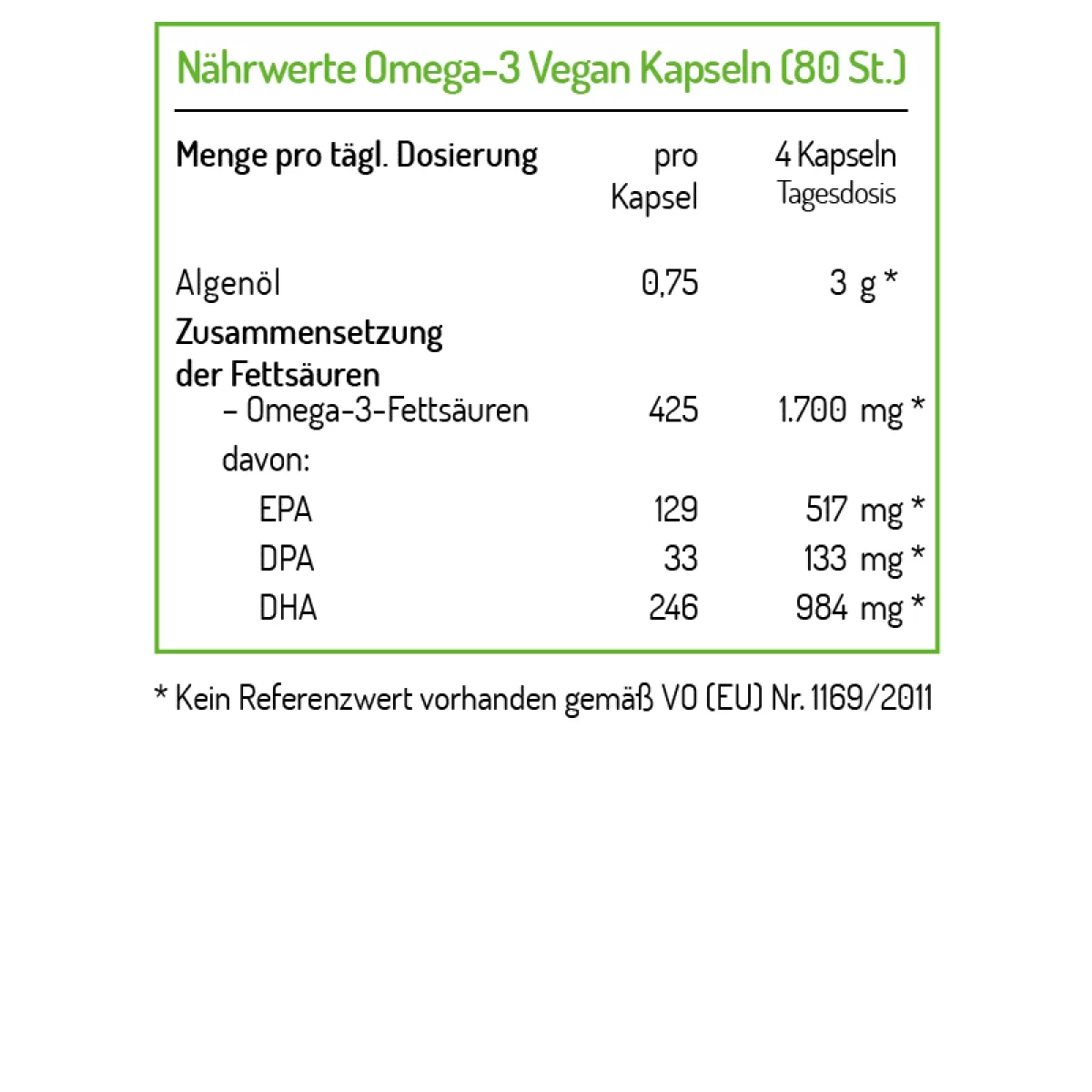 Norsan Omega 3 vegan 80 Kapseln – Ansicht 2