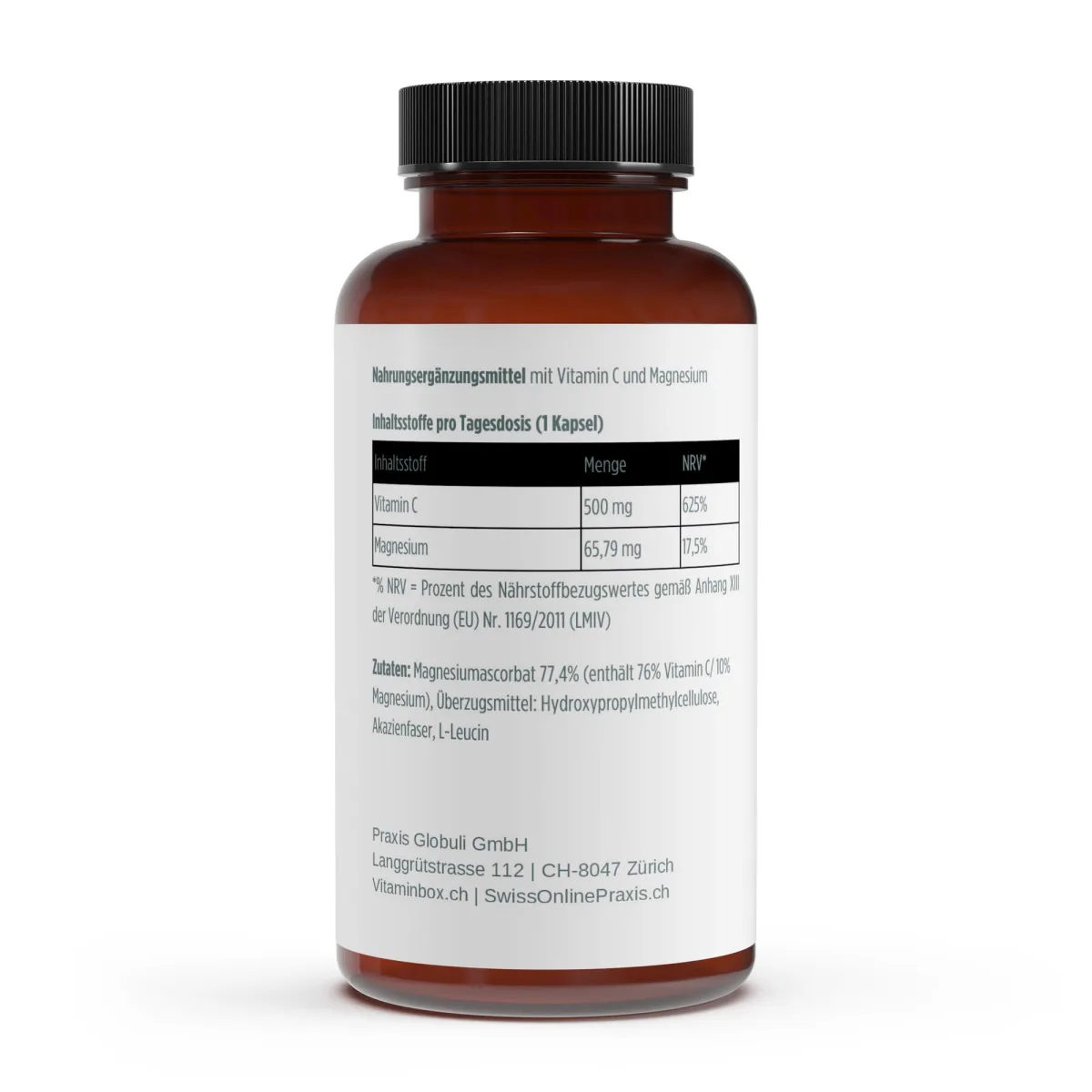 VItamin C auf Magnesiumbasis 240 Kapseln – Ansicht 2